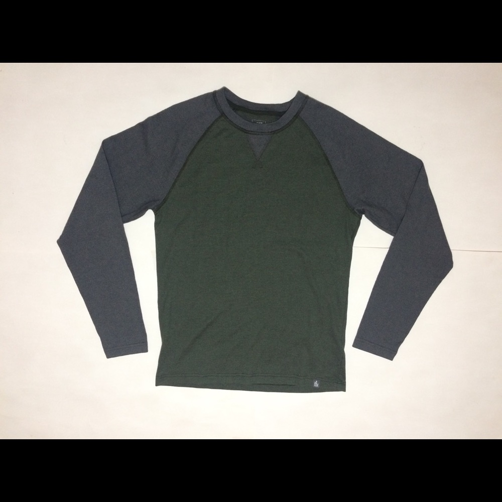 The North Face Mens Small Green/Grey Long Sleeve